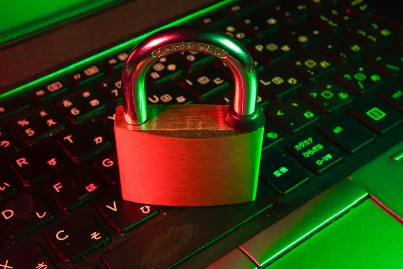 Logging in on a laptop to an institutional portal